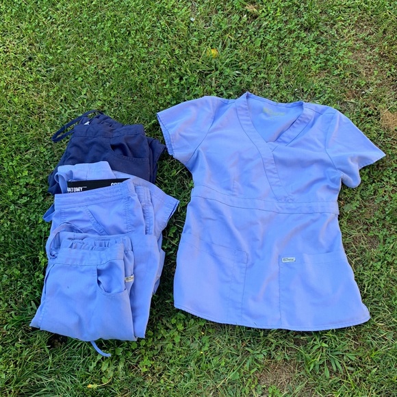 Grey's Anatomy Other - Four pieces Grey’s Anatomy scrubs, one scrub top and 3 bottoms size small